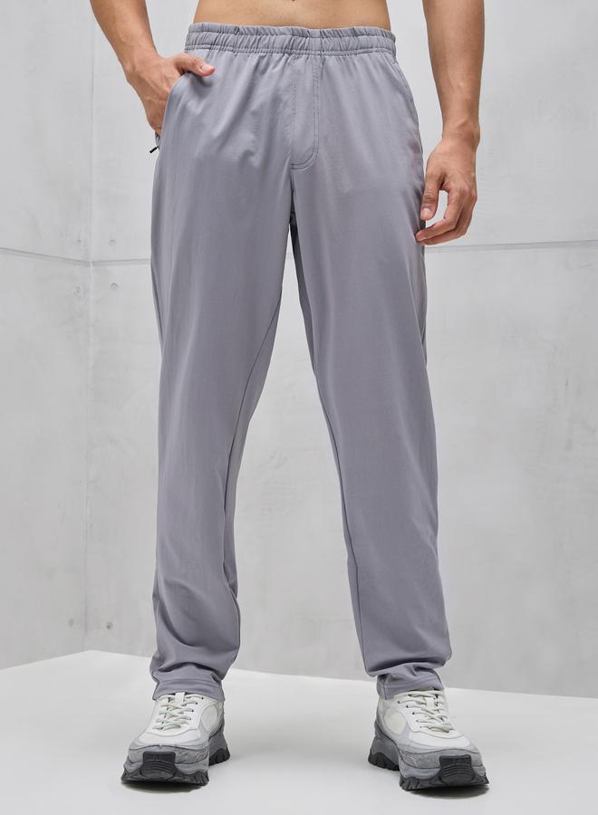Technosport Men Solid Relaxed Fit Trackpants - Image 1